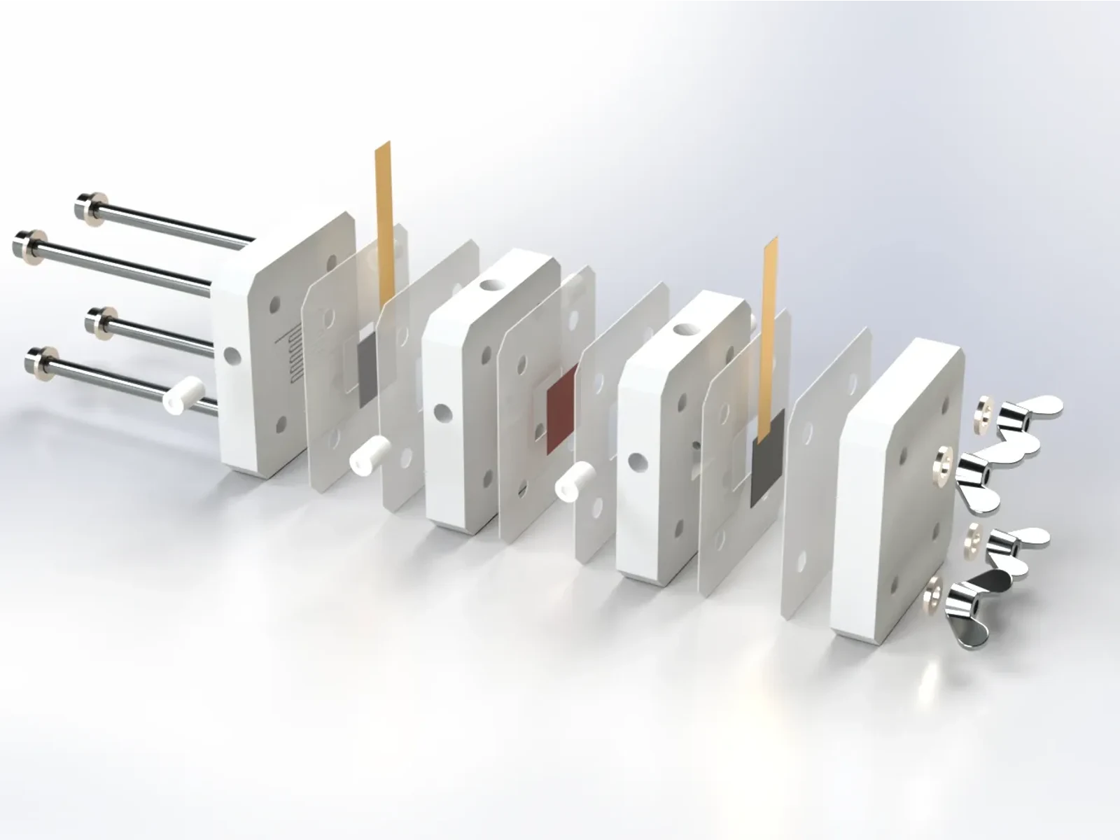 Flow Electrolyzer for Carbon Dioxide Reduction (PTFE Body)