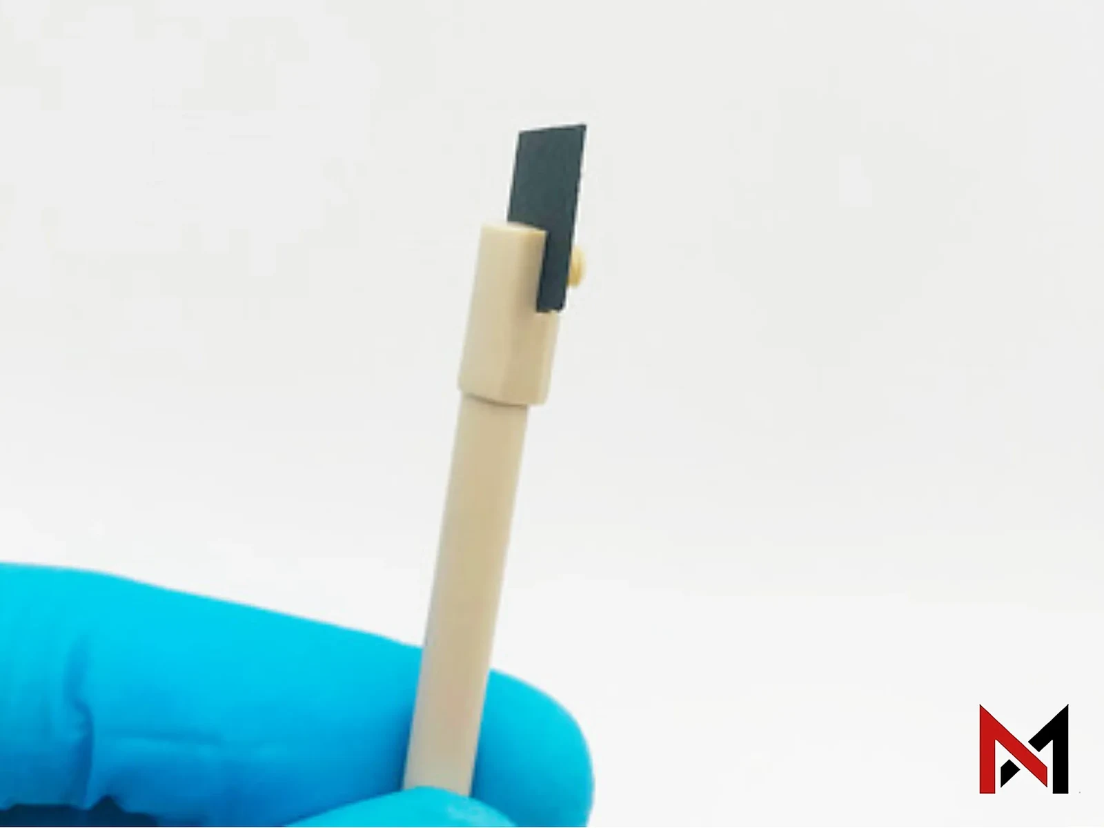 PEEK Replaceable Glassy Carbon Electrode Holder Slit 3mm