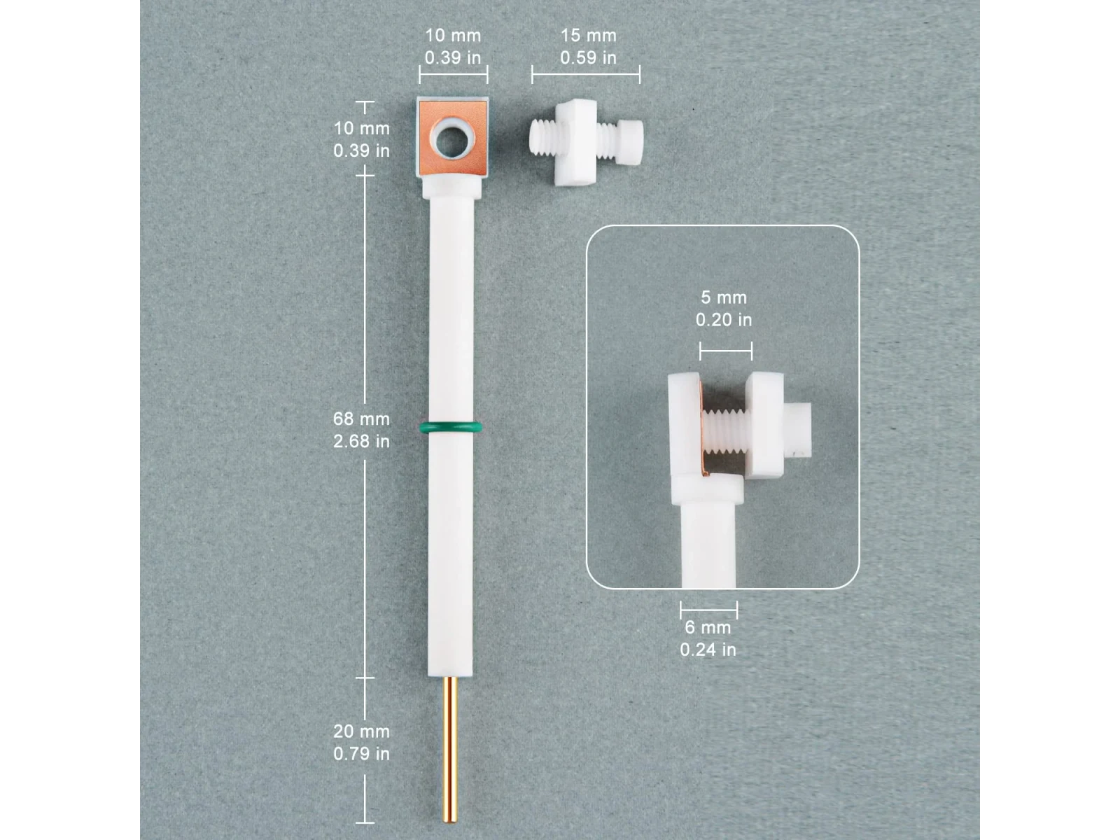PTFE Replaceable Electrode Holder (MPG-10)